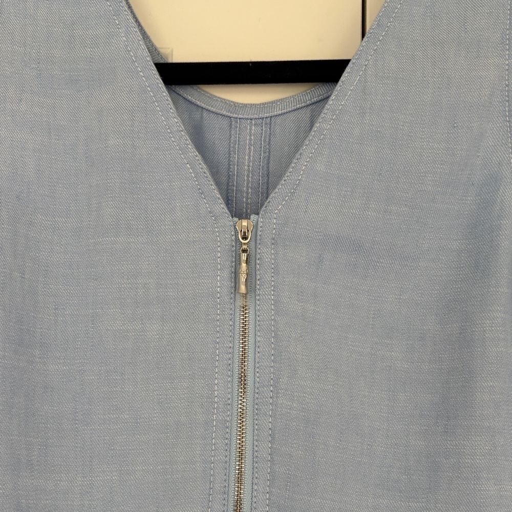 Tommy Bahama Light Blue Sleeveless Shift Dress - Picture 4 of 7